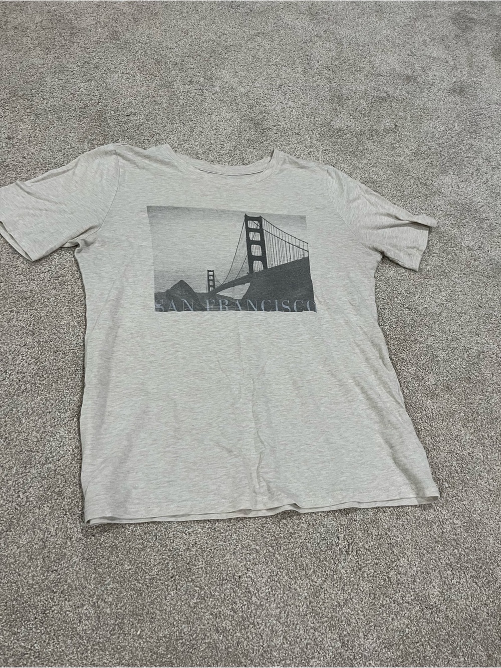 Banana Republic Light Gray San Francisco Graphic Tee